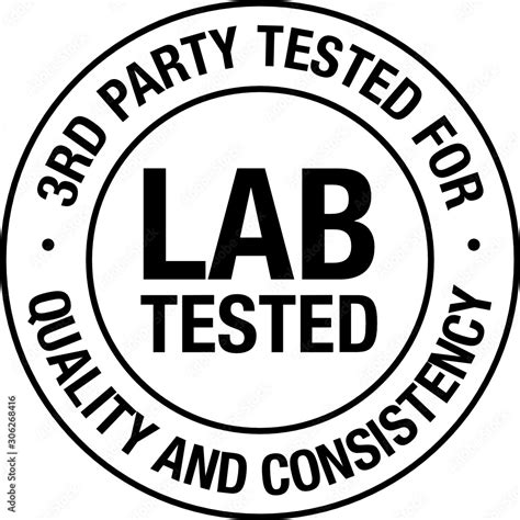 third party lab tested seal transparent background|3rd Lab Tested royalty.